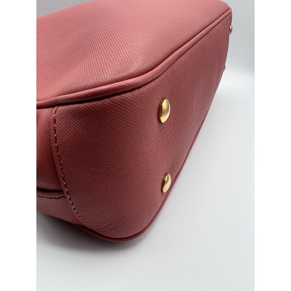 Burberry Bag Bi Color Pink Trench Calf Leather Top Handle Bag Career Authentic - Picture 13 of 16